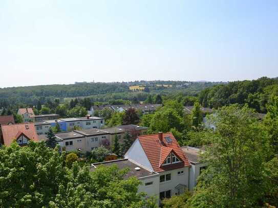 Ruhige, möblierte 1-Zimmer-Wohnung in Schwalbach am Taunus, Blick ins Grüne