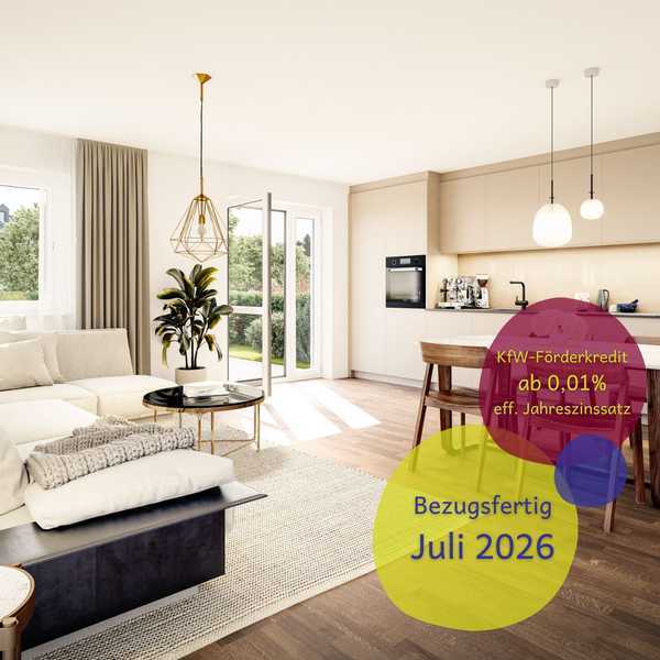 BEZUG JULI 2026 - Sonnige 5-Zi.-Maisonette-Gartenwohnung in Sauerlach