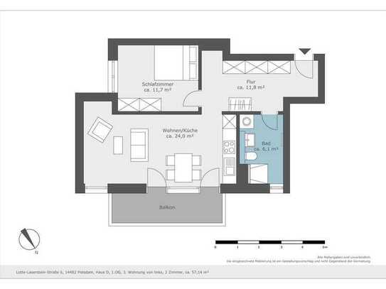 Schöner Wohnen: 2-Zimmer-Wohnung