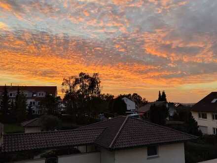 Stilvolle 4,5 Zimmer DG mit EBK, Dachterrasse, Klima, Kamin und toller Aussicht