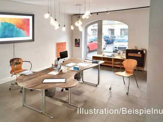 Büroräume/Atelier/Laden im Erdgeschoss 52m² + eigenem Parkplatz in Stuttgart Ost
