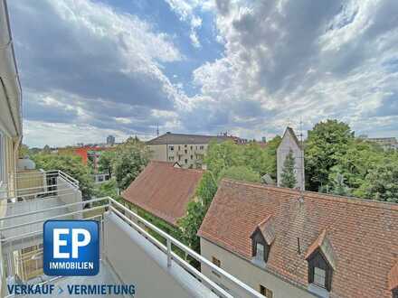 Gut geschnittenes Apartment mit Westbalkon und tollem Blick in Milbertshofen