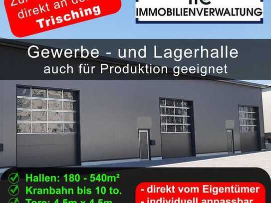 Neubau 360m2 Produktionshalle Lagerhalle Kranbahn / an der A6 Trisching