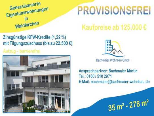 Penthousewohnungen (109,89 m² - 255,11 m²) im Zentrum von Waldkirchen provisionsfrei zu verkaufen