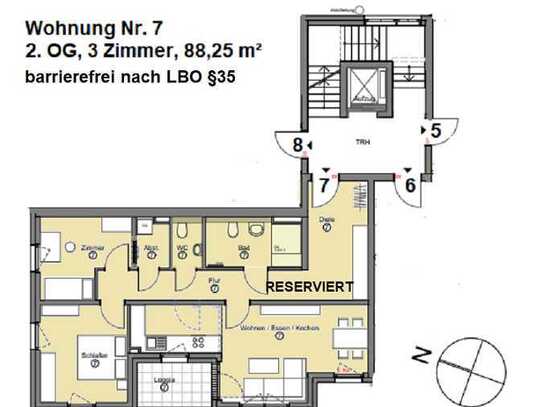 hier fühl ich mich wohl - 3-Zimmerwohnung mit Loggia