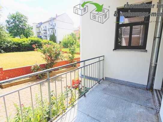 Freundliche 2-Raum-Wohnung mit Balkon & Fußbodenheizung in Schloßchemnitz