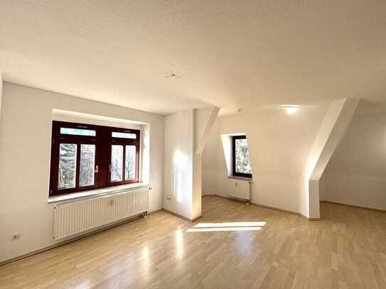 Bezugsfreie Wohnung im Dachgeschoss über 2 Etagen in begehrter Lage von Dresden-Striesen