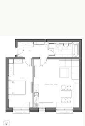 Moderne 2-Zimmer Wohnung, Hochparterre, zwischen Olympiapark & Luitpoldpark