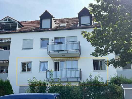 3-Zimmer-Wohnung mit West-Balkon + TG Stellplatz in Augsburg/Inningen -- sofort frei