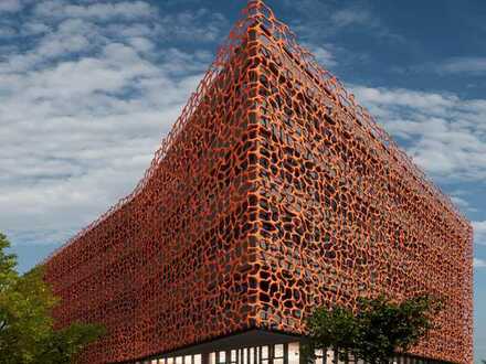 Zentrale Büro- & Praxisflächen im nachhaltigen Statement-Building: Be orange!