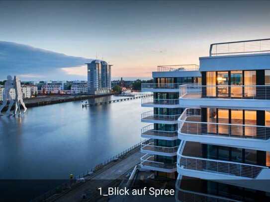 Luxuriöses Apartment an der Spree mit großer Sonnen-Dachterrasse