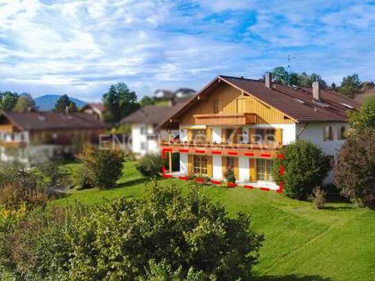 Großzügige 5-Zimmer-Erdgeschosswohnung mit Bergblick und sonnigen Terrassen