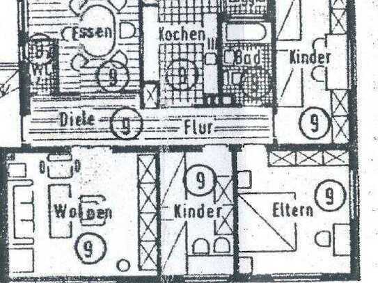 5-Zimmer Wohnung mit EBK, Gäste-WC, gehobene Ausstattung