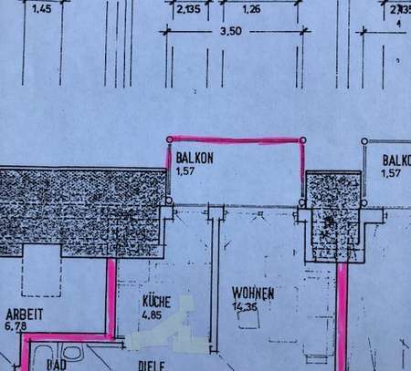 helle 1-Raum-Dachgeschosswohnung mit Balkon in Seukendorf