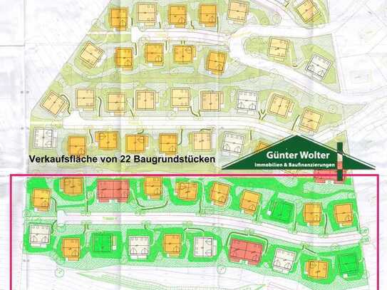 Baugrundstück für 22 Ferienhäuser im Ferienpark Kronenburger See