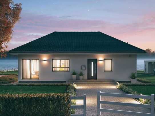 Der elegante Bungalow mit modernem Walmdach