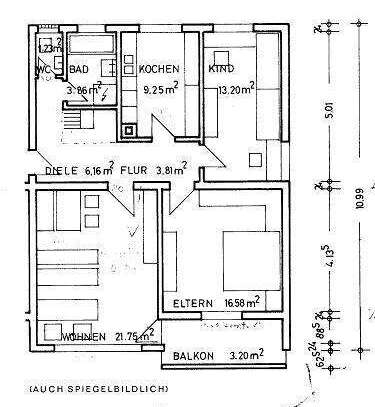 Gepflegte 3-Zimmer-Wohnung mit Balkon und EBK in Calw