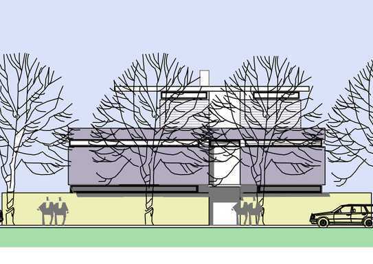 Bauhausvilla in München-Forstenried in sehr ruhiger Lage in Parknähe
