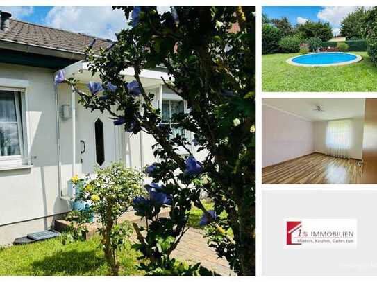 Exklusiver Bungalow in Neuenhagen mit Pool - für Jung und Alt- Haus bei Berlin!