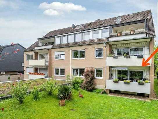 Stilvolle 3-Zimmer-Wohnung in Bergisch Gladbach / Schildgen mit Gartenanschluss und Garage.