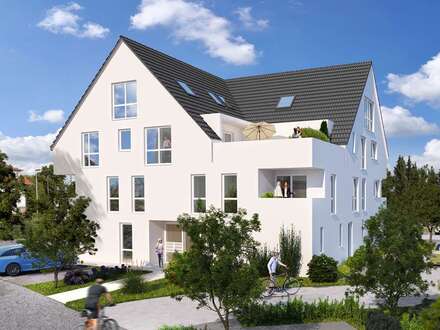 Maisonette-Whg mit großer Dachterrasse u. Ausbaupotential im 2. DG