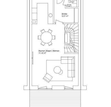 Reihenmittelhaus zur Miete - Erstbezug - mit Dachterrasse