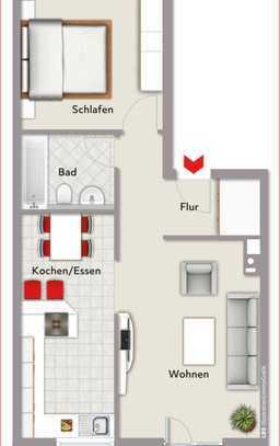 LBS 2 ZKB Eigentumswohnung mit Stellplatz und Garten