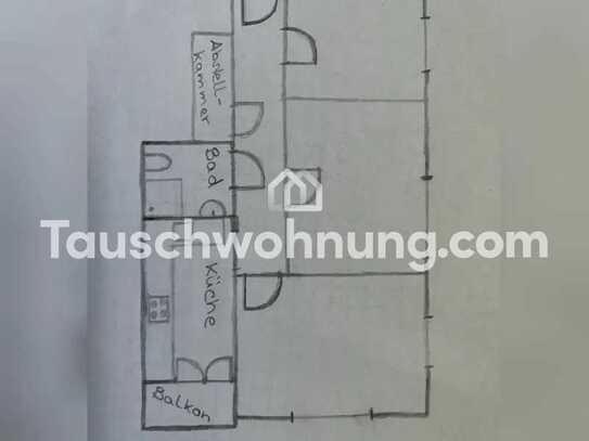 Tauschwohnung: zentrale 3Zi. mit Balkon