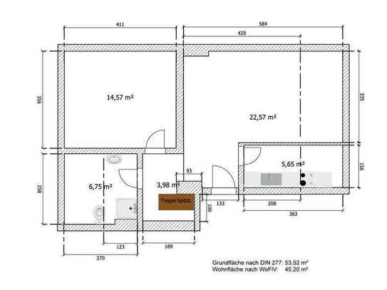 Attraktive und gepflegte 2,5-Zimmer-Dachgeschosswohnung in Hanau