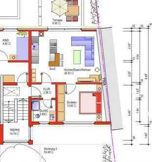 Neuwertige 2-Zimmer-Wohnung mit Einbauküche, Terrasse und Waschkeller in Hohberg