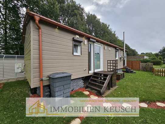 Komfortables & mobiles Heim mit überdachtem Balkon - 48qm Tiny House in ruhiger Lage oder zum Abtran