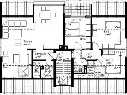 Traumhafte Dachgeschosswohnung in Spich zu vermieten!