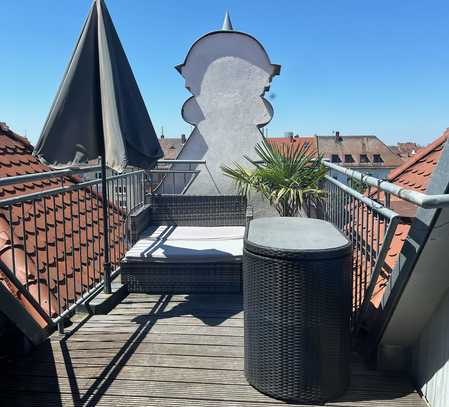 Tolle Maisonette-Wohnung mit Dachterrasse in Zentrumsnähe