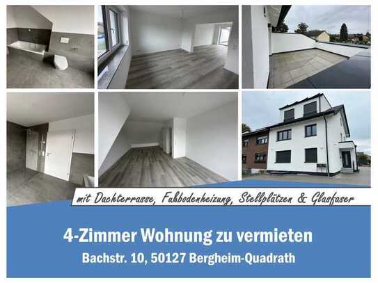 4-Zimmer-Neubau-Maisonette-Wohnung mit Dachterrasse, Fußbodenheizung, Stellplätzen & Glasfaser