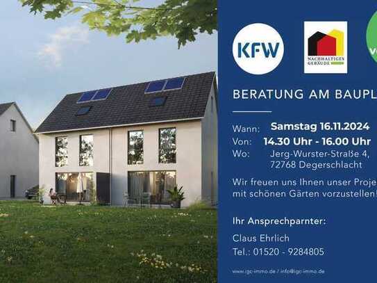 16.11. ab 14.30 Uhr *Das letze Haus mit Gärtle 100 qm für Ihre Familie, als QNG Haus förderfähig *