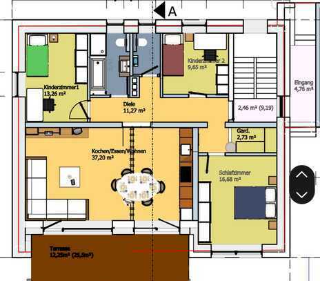 Erstbezug nach Sanierung mit Balkon: exklusive 4-Zimmer-Wohnung in Pentling
