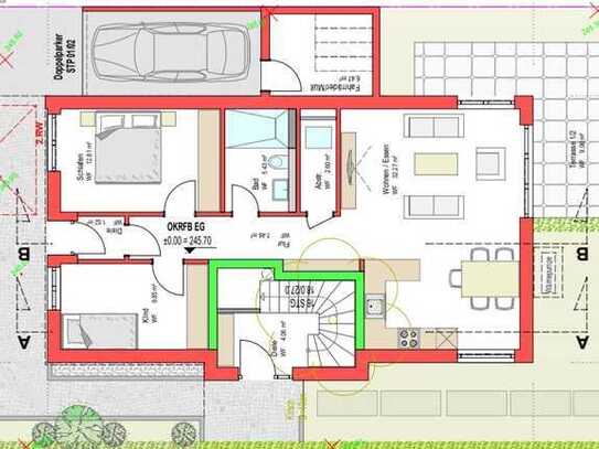 1590 € - 83 m² - 3.0 Zi.
3 Zimmer Wohnung mit Garten(Teil)