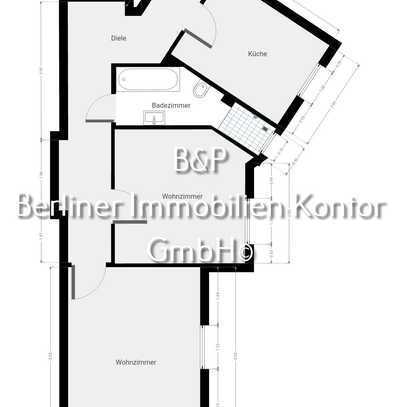 Zwei-Zimmer-Wohnung, 4.OG, in zentraler Kiezlage