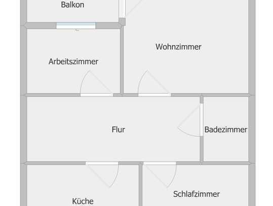 ++schöne 3 Zimmer Wohnung mit Balkon++FRISCH RENOVIERT