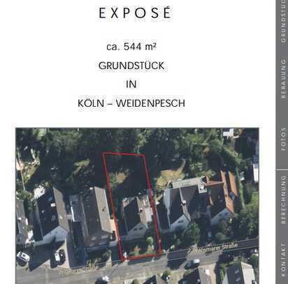 Attraktives Grundstück in Weidenpesch, ca. 544m²