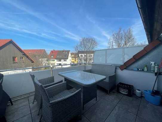 Eine Wohnoase für die Familie!! 4 Zi. Maisonetten Wohnung mit Dachterrasse in Seckenheim!!