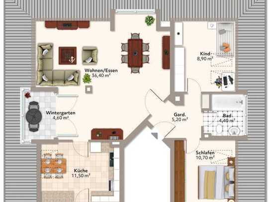 Moderne 3-Zimmer-Wohnung in Ingolstadt – Zentrale Lage mit Wintergarten und Tiefgaragenstellplatz