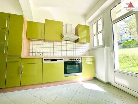2-Raum-Wohnung mit Einbauküche und Terrasse - stilvolle Villa - Annaberg-Buchholz!