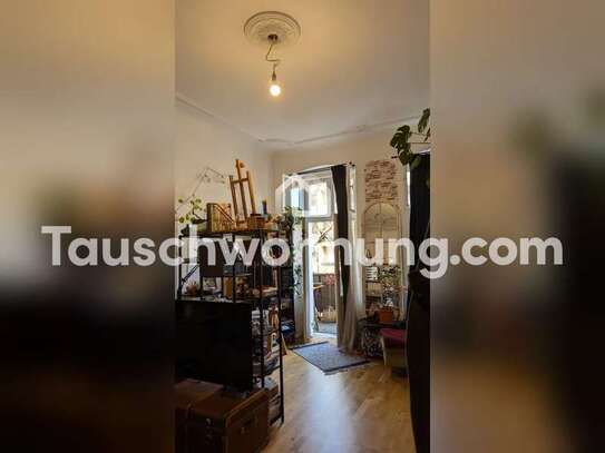 Tauschwohnung: Gemütliche 1-Zimmer-Altbauwohnung mit Balkon