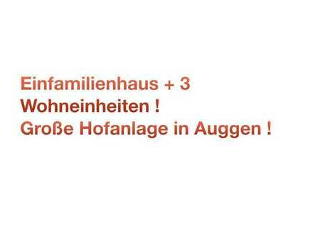 Willkommen in Auggen!
Einfamilienhaus + 3 Wohnungen!
Ca. 490 qm² Wohnfläche! 1.033 qm² Grundstück!