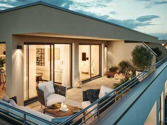 Über 40 m² Dachterrasse, sehr elegantes Penthouse