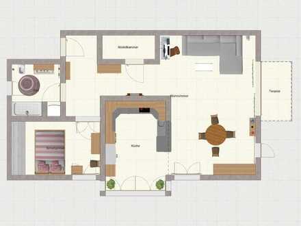 Herrliche 2-Zimmer-Erdgeschosswohnung mit Terrasse in ruhiger Wohnlage von Groß-Umstadt
