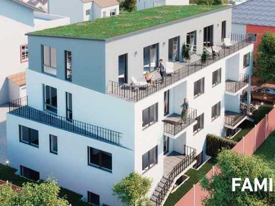 stilvolle 2-Zimmer-Penthouse-Wohnung mit Einbauküche und Balkon in Mühlheim am Main