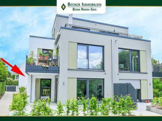 Exklusive Neubau-Wohnung mit Sonnenterrasse,Garten & TG-Stellplatz in ruhiger Lage von Bonn-Endenich