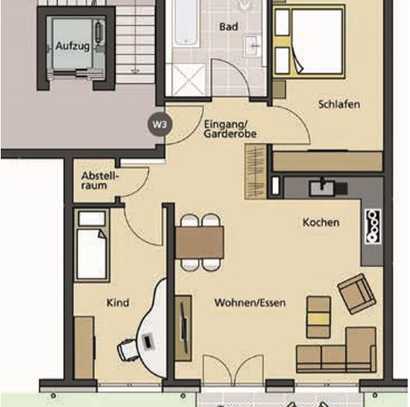 Neuwertige exklusive 3-Zimmer-EG-Wohnung mit Terrasse in Herrenberg